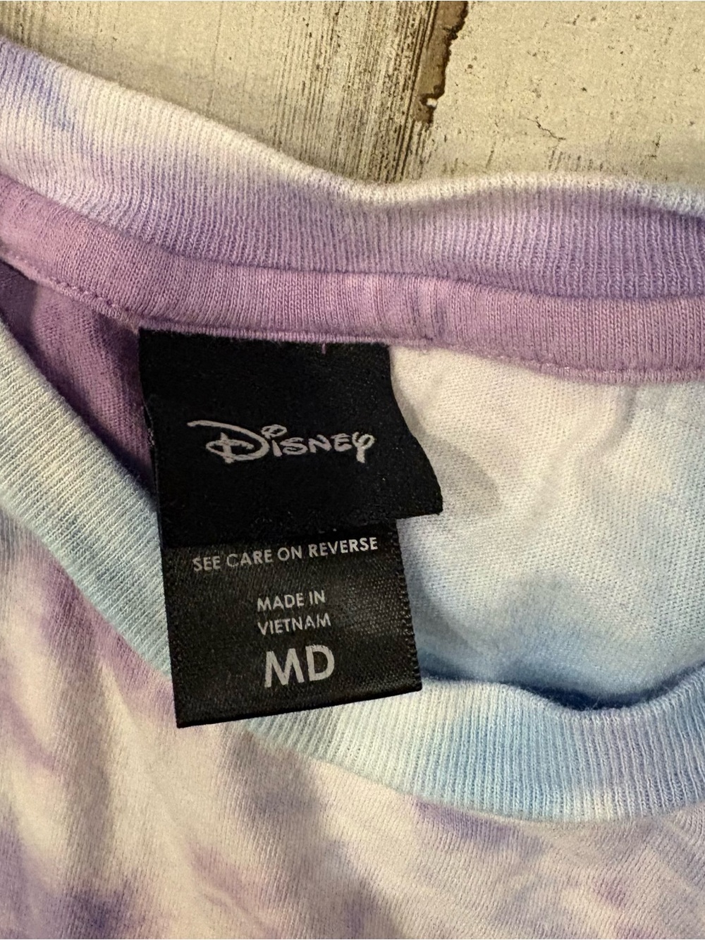 Disney Purple Blue Tie-Dye Stitch Sleeveless Tank - Picture 4 of 6